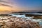 Coastal Sunrise Seascape from Tessellated Brown Rock Platform