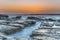 Coastal Sunrise and Tessellated Rock Platform with Soft Water