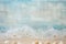 Coastal-Themed Wall Texture Background with Weathered Seashells and Soothing Blue Tones