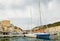 Coastal town Bonifacio in the Mediterranean island Corsica