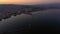 Coastal view of Izmir city at sunrise.