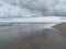 Coastal walk clouds over sea