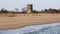 Coastal watchtower, beachside view, at the Miller Field, abandoned United States Army facility 1921 - 1969, Staten Island, NY