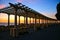 Coastal way sunset with Pergola at Foz do Douro