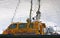 Coastguard boat reflected in water