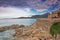 The coastline at Algajola, Corsica