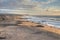 Coastline with beaches extending from El Cotillo village at Fuerteventura, Canary islands, Spain