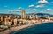 Coastline of a Benidorm city