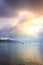 Coastline of False Bay at sunrise, Cape Town, South Africa