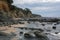 Coastline in the Flat Rocks area of Bunurong Marine and Coastal Park in Victoria, Australia