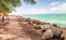 Coastline of Fort Zachary State Park in Key West, FL