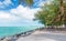 Coastline of Fort Zachary State Park in Key West, FL