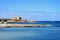 Coastline and gun battery, Marsalforn.