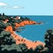 Coastline Illustration: A Fauvism Art Style By Jean Jullien