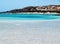 Coastline landscape of elafonissi beach Crete island greece