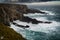 Coastline of Mizen Head in stormy weather, Co. Cork, Ireland