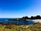 Coastline of Monterey Bay in scenic California