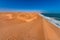 Coastline in the Namib desert near Sandwich Harbour, Namibia