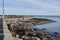 Coastline near Colonia de Sant Jordi or Colonia de San Jorge, Mallorca, Spain, Europe. Panoramic view