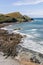 Coastline near Crackington Haven in North Cornwall, UK. Cam Bea