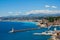 Coastline of Nice city in Southern France