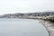 Coastline of Nice, view from the castle, French Riviera