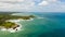 Coastline and ocean on the island of Sri Lanka.