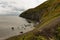 Coastline Pendine Sands beach Wales