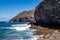 The coastline of Puerto de la Aldea of the Village of San Nicolas in Gran Canaria in Spain