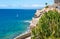 Coastline from Puerto Rico to Amadores beach. Gran Canaria, Canary islands, Spain