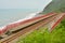 Coastline with railway