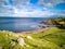 The coastline with the rare Dinosaur footprints of the sauropod-dominated tracksite from Rubha nam Brathairean, Brothers