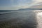 Coastline with sandy beach and clear sea water in Alcamo Marina, small town in Sicily, Italy, summer vacation destination