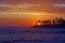 Coastline at sunset in Laguna Beach, California.