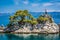 Coastline Trpanj from ferry, Croatia.