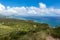 Coastline views from the Diamond Head Volcano Walk on a sunny da