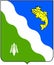 Coat of arms of the Balakhta district. Krasnoyarsk region. Russia