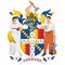 Coat of arms of Birmingham in West Midlands of England