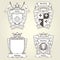 Coat of arms and blazons - heraldic and imperial emblems