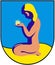 Coat of arms of the city of Amber. Kaliningrad region. Russia