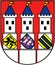 Coat of arms of the city of Bad Langenzalz. Germany