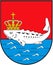 Coat of arms of the city of Baltiysk. Kaliningrad region. Russia