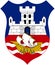 Coat of arms of the city of Belgrade. Serbia