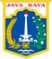 Coat of arms of the city of Jakarta. Indonesia