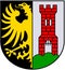 Coat of arms of the city of Kempten. Germany.