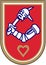 Coat of arms of the city of Kikinda. Serbia