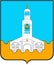 Coat of arms of the city of Kurtamysh. Kurgan region  . Russia.