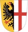 Coat of arms of the city of Memmingen. Germany