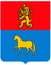 Coat of arms of the city of Minusinsk. Krasnoyarsk region . Russia