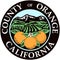 Coat of arms of the city of Orange. State of Southern California. USA